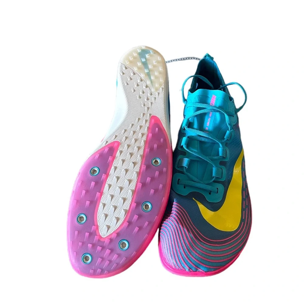 New Men Nike Zoom Victory 5 XC Lakeside Opti Yellow Track Shoes No Spikes